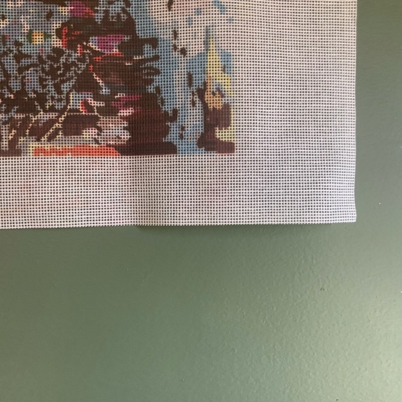 Vintage Candamar Designs Needlepoint Winter Scene Kit - Picture 6 of 7